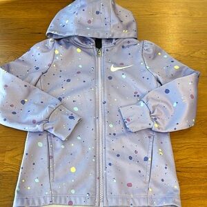 Nike toddler girls dri fit full zip hoodie size 4T.